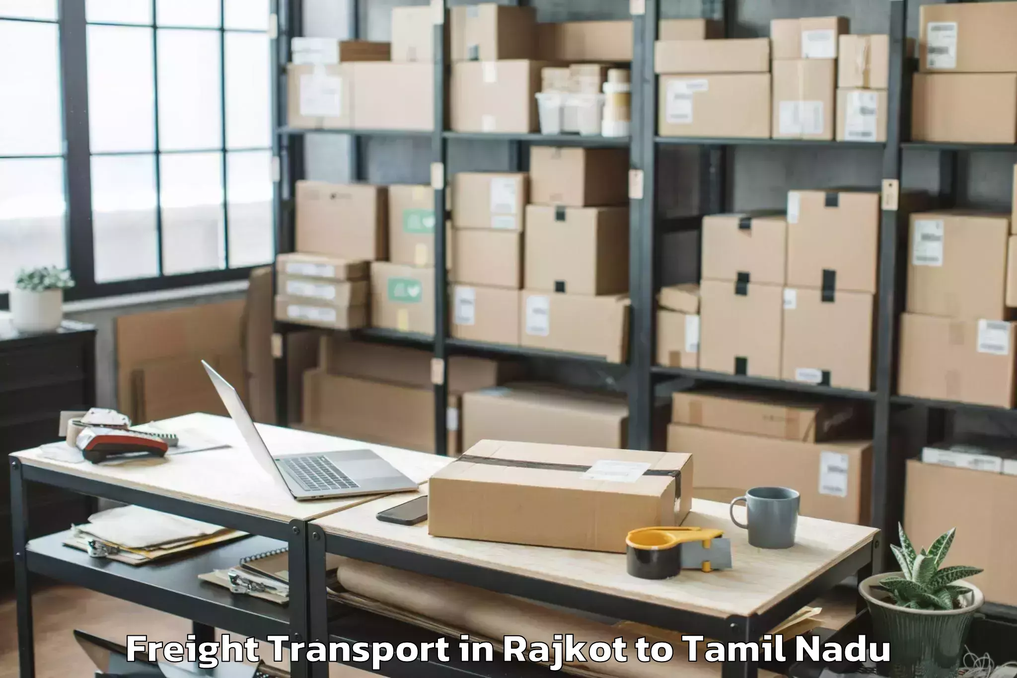 Book Rajkot to Kanadukattan Freight Transport